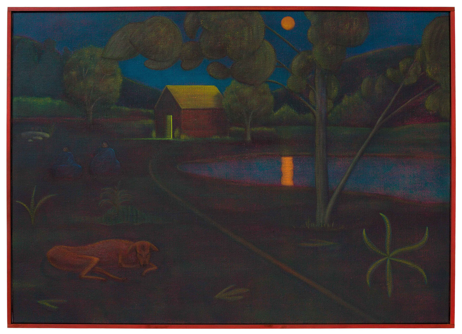 Graham Fletcher, Twilight’s Edge (Figures + House), 2022