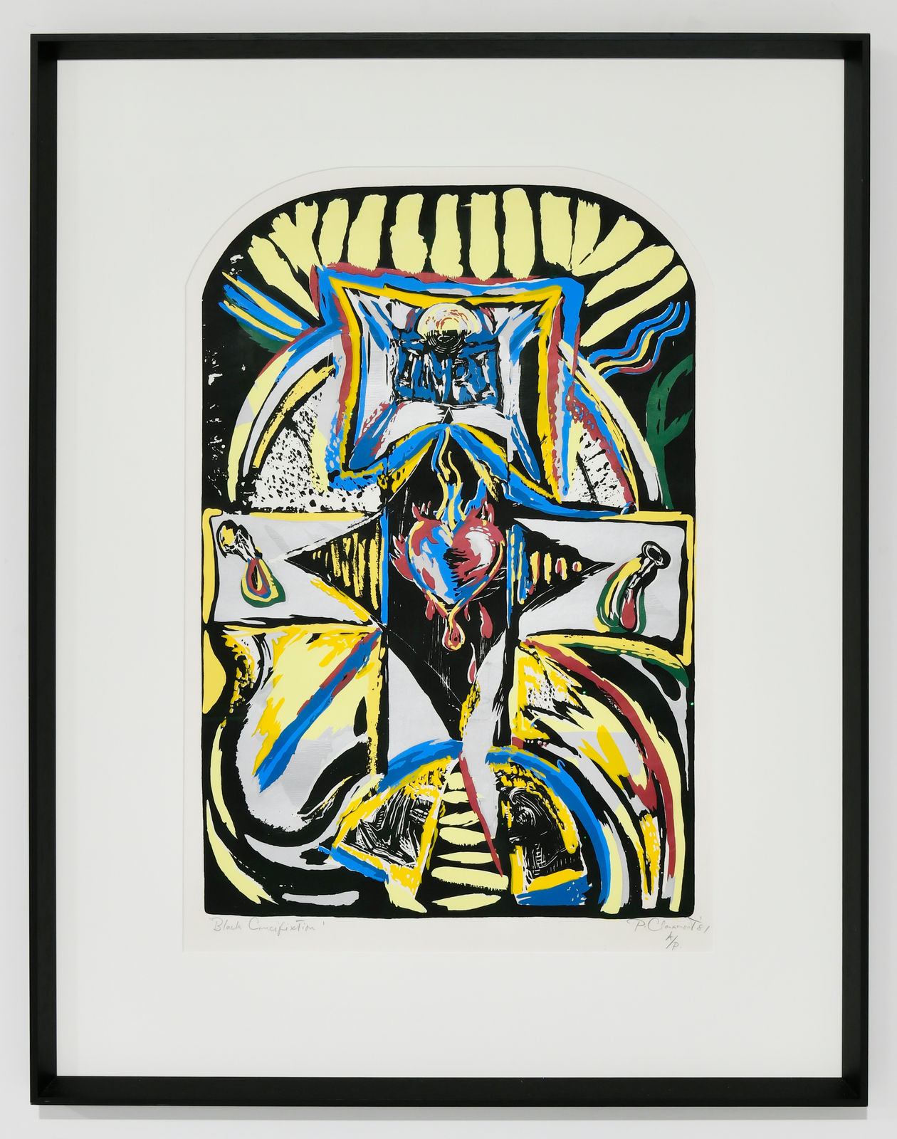 Philip Clairmont, Black Crucifixion, 1981