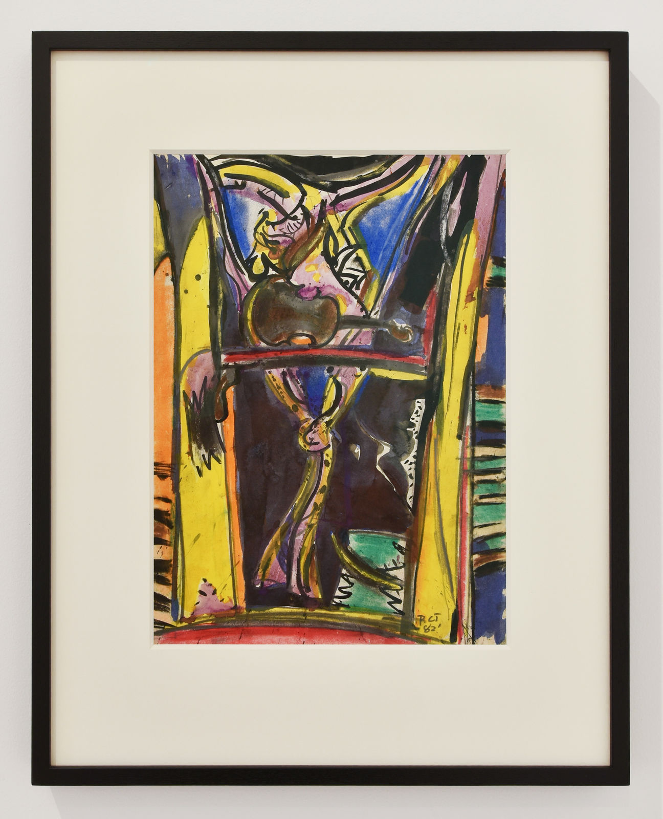 Philip Clairmont, Study for Window Mangamahu (with Violin), 1982