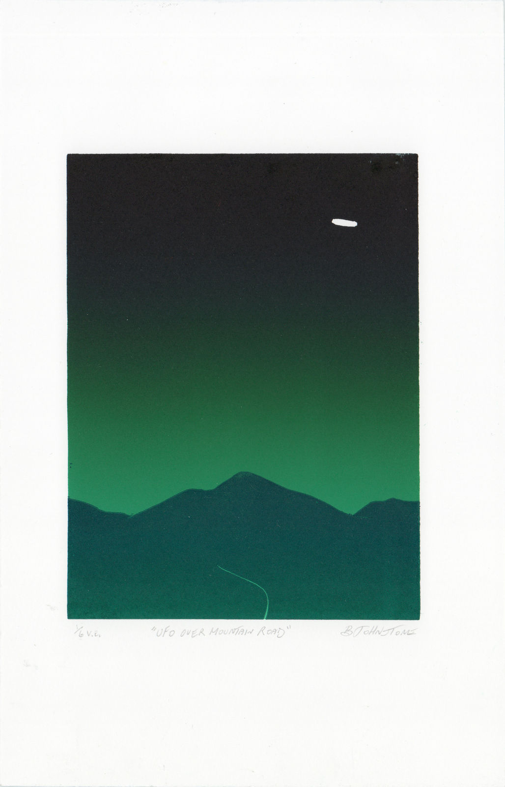 Bobby Johnstone, UFO Over Mountain Road, 2025