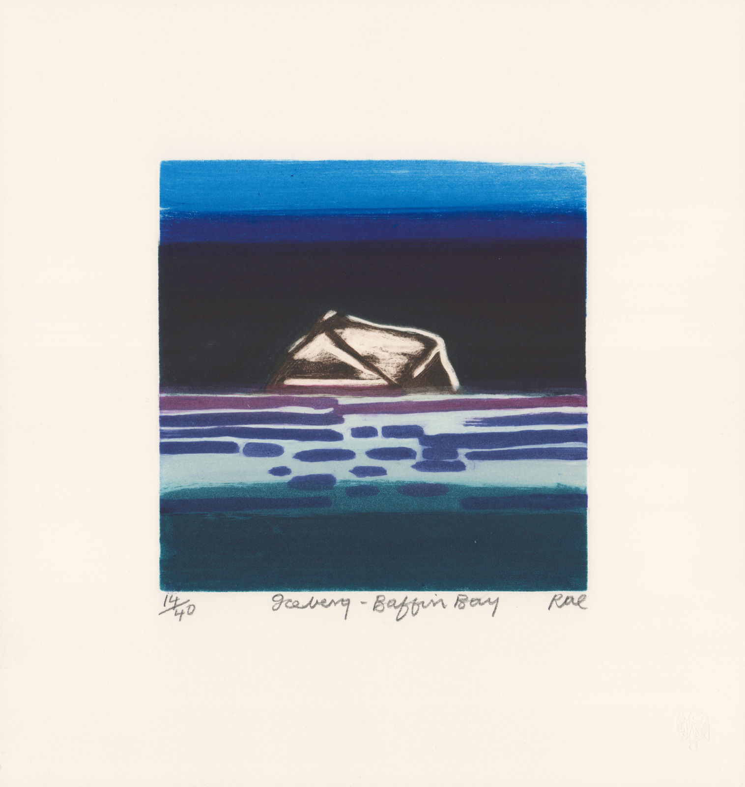 Barbara Rae, Iceberg - Baffin Bay, 2018