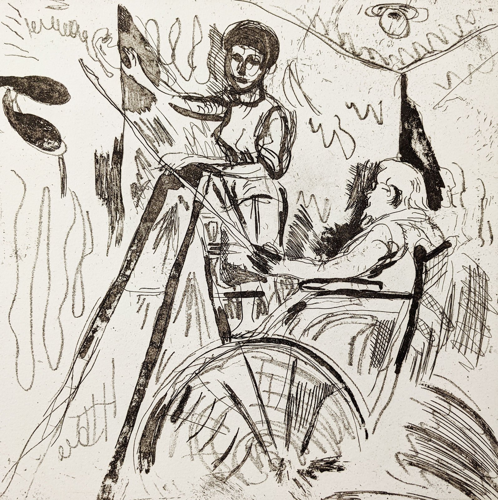 Adrian Wiszniewski, Matisse in Sepia (III), Sex and Matisse, 1993