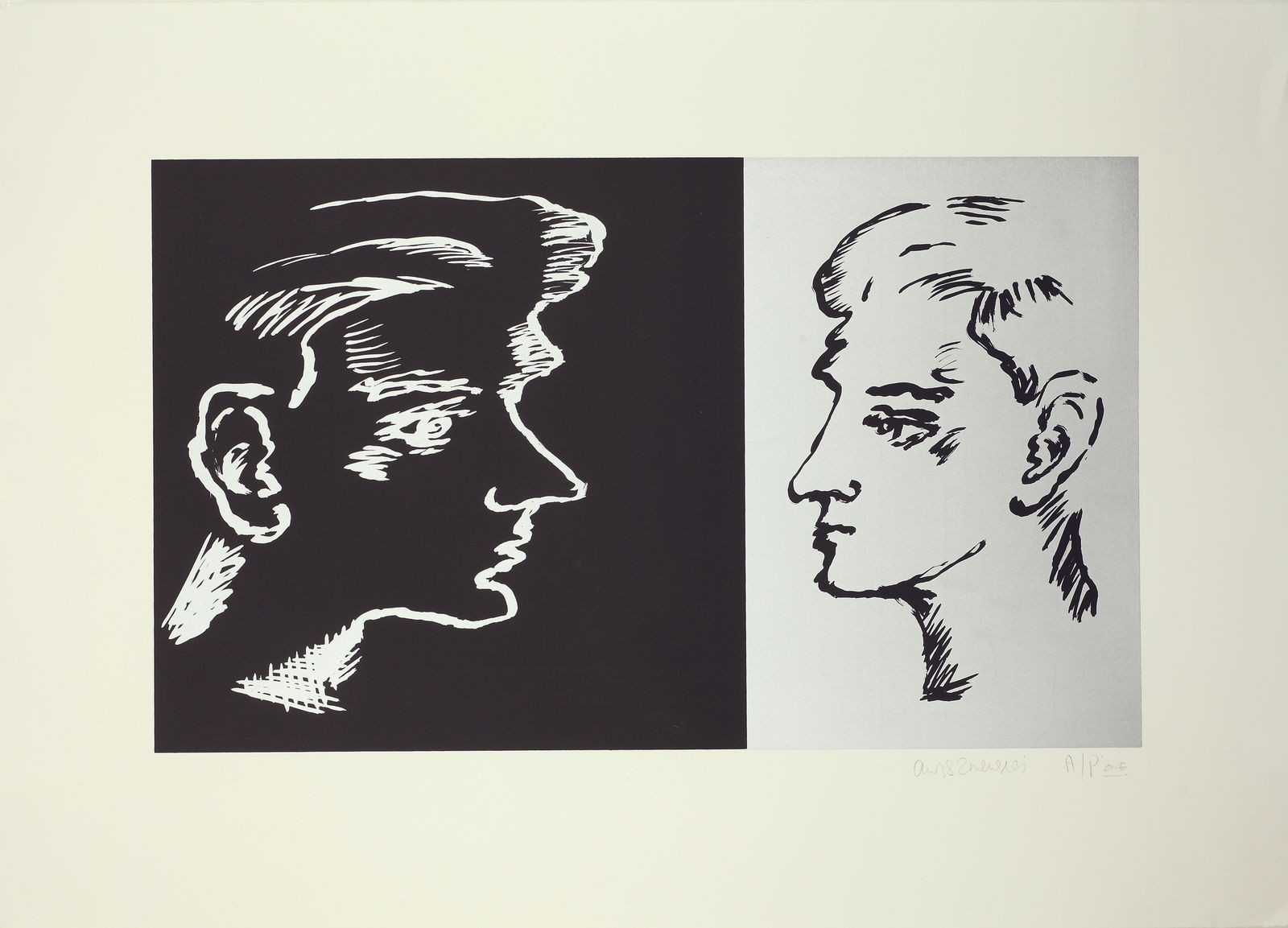 Adrian Wiszniewski, Alter Ego / Self Portrait, 1992