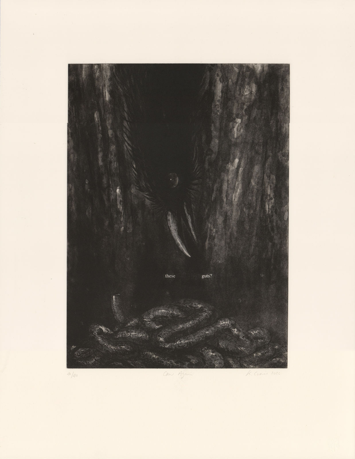 Ken Currie, Crow Again, 2022