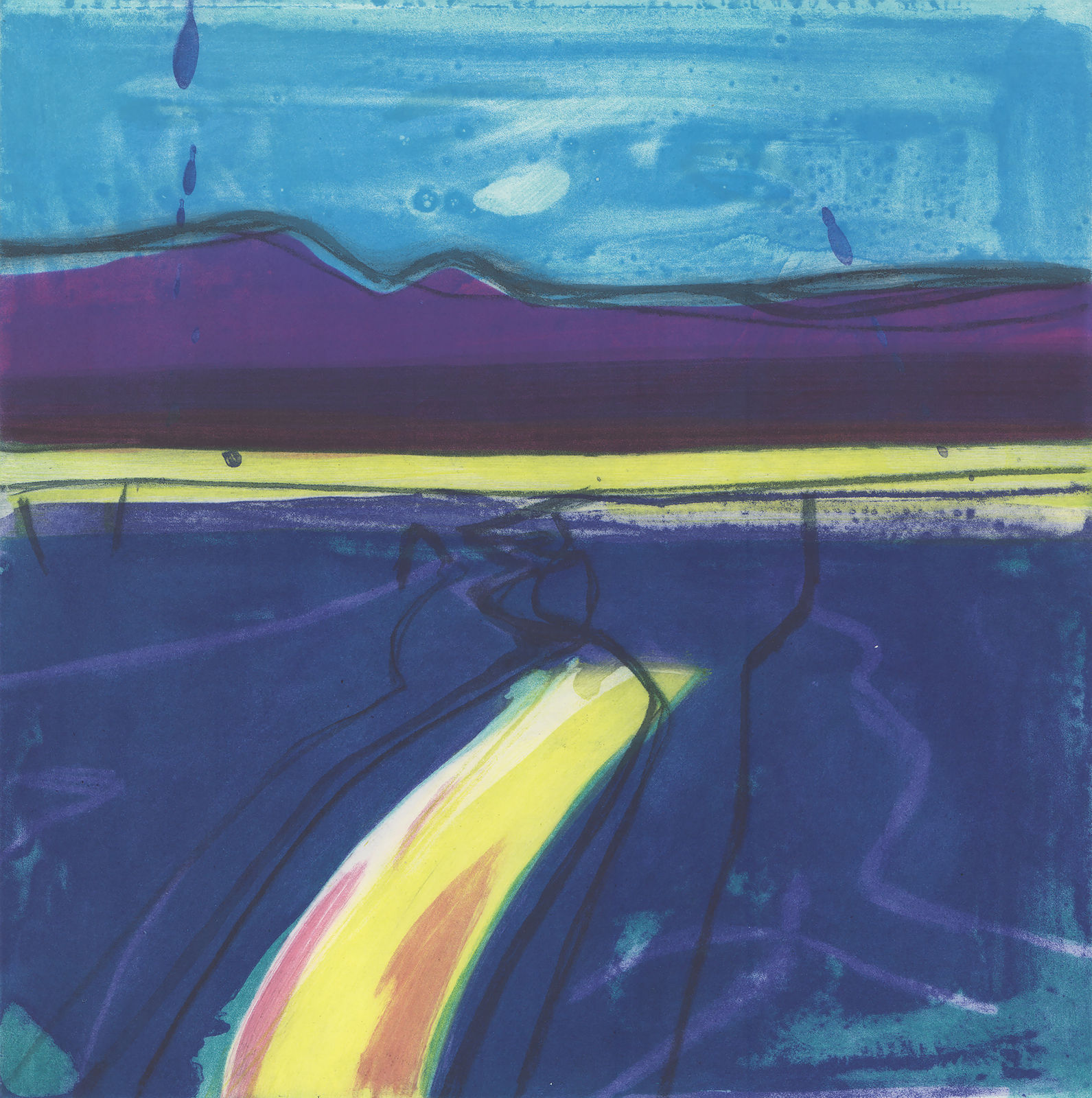 Barbara Rae, Sea Path, 2022