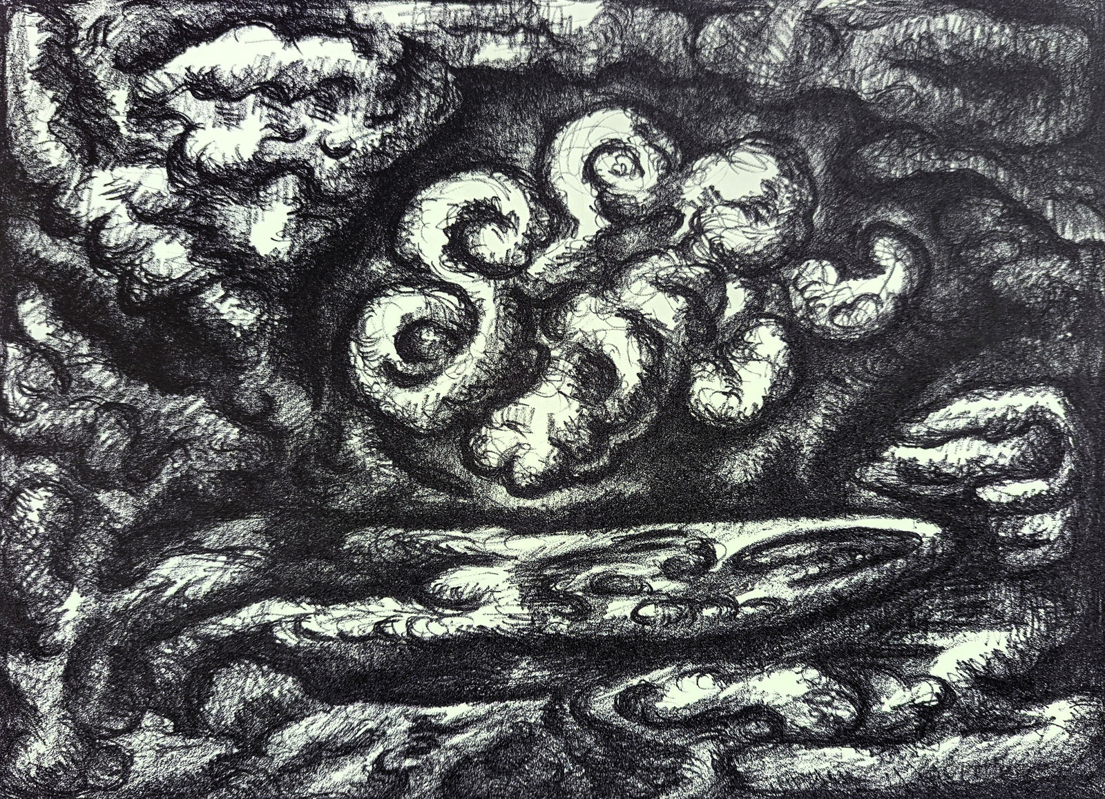 Adrian Wiszniewski, Cloud - Paynes Grey, 1989