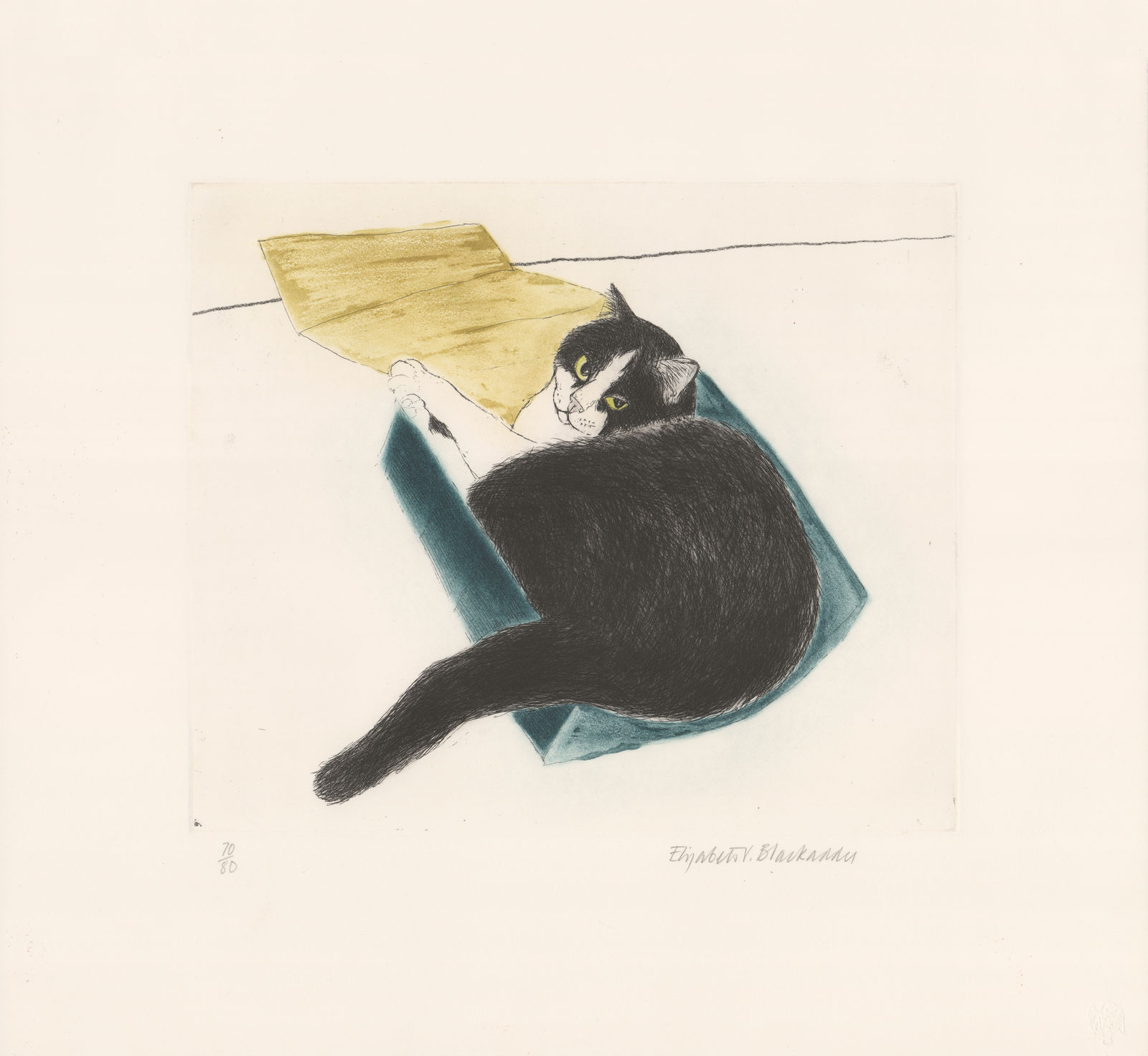 Elizabeth Blackadder, Fred in a Box, 2003