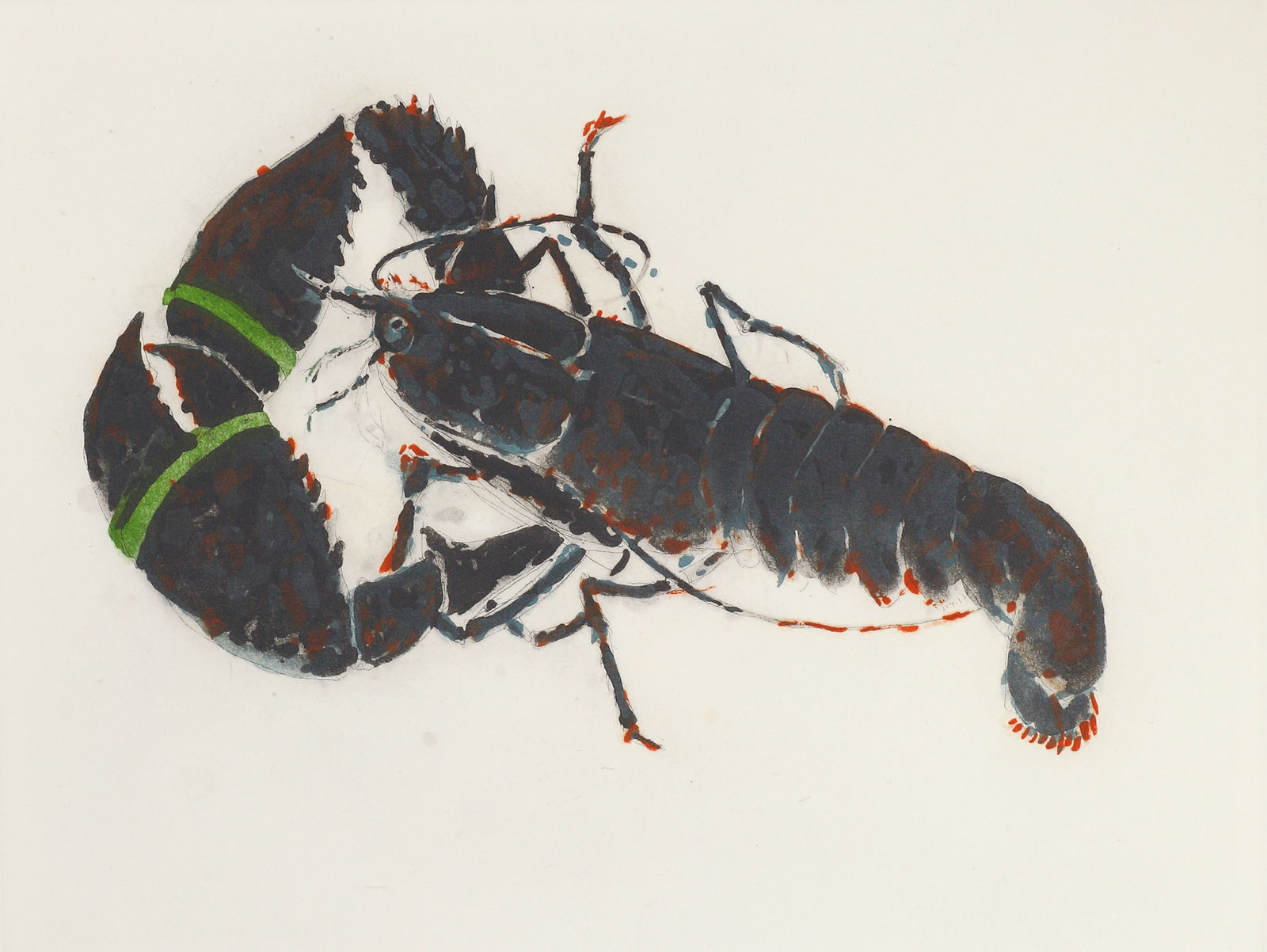 Elizabeth Blackadder, Lobster, 2009