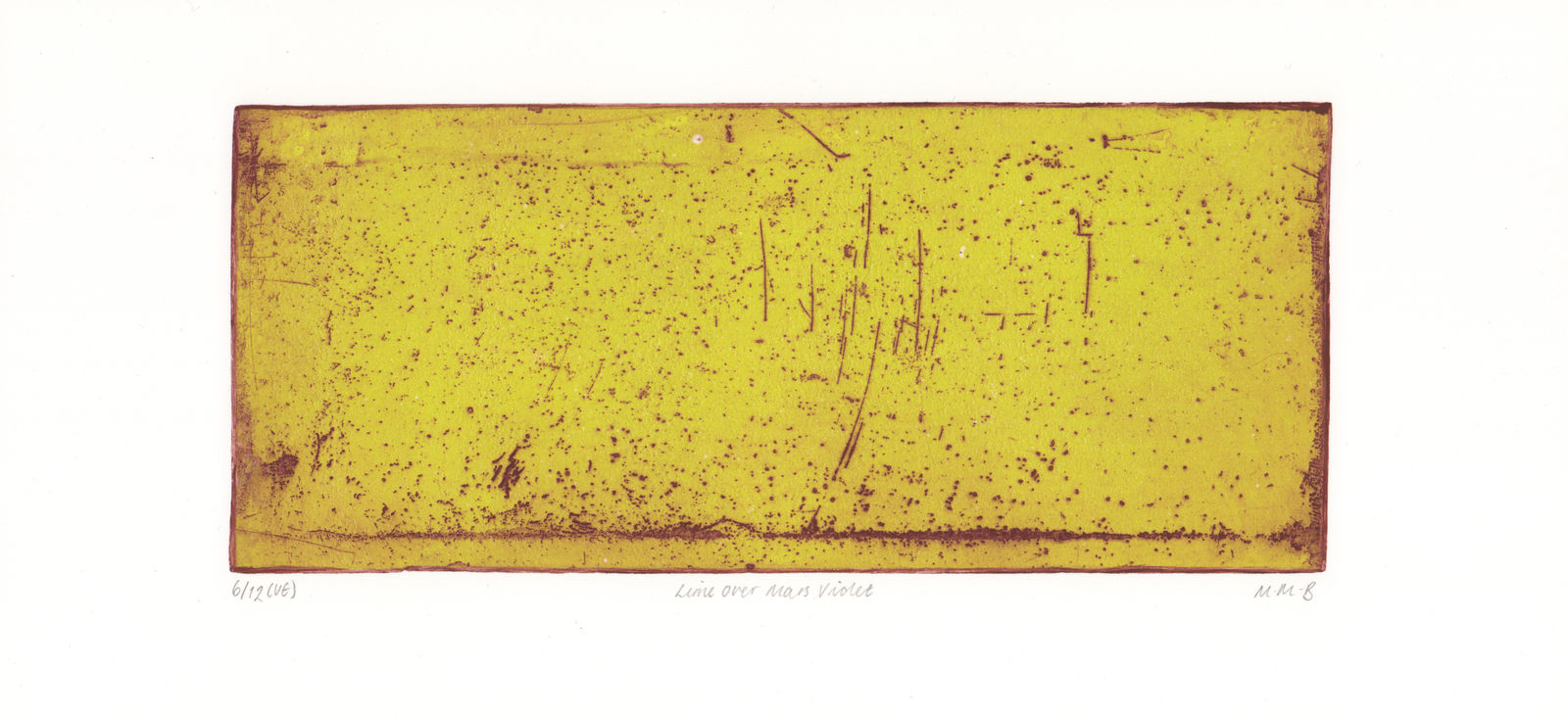 Maya McMahon-Boon, Lime Over Mars Voilet, 2025