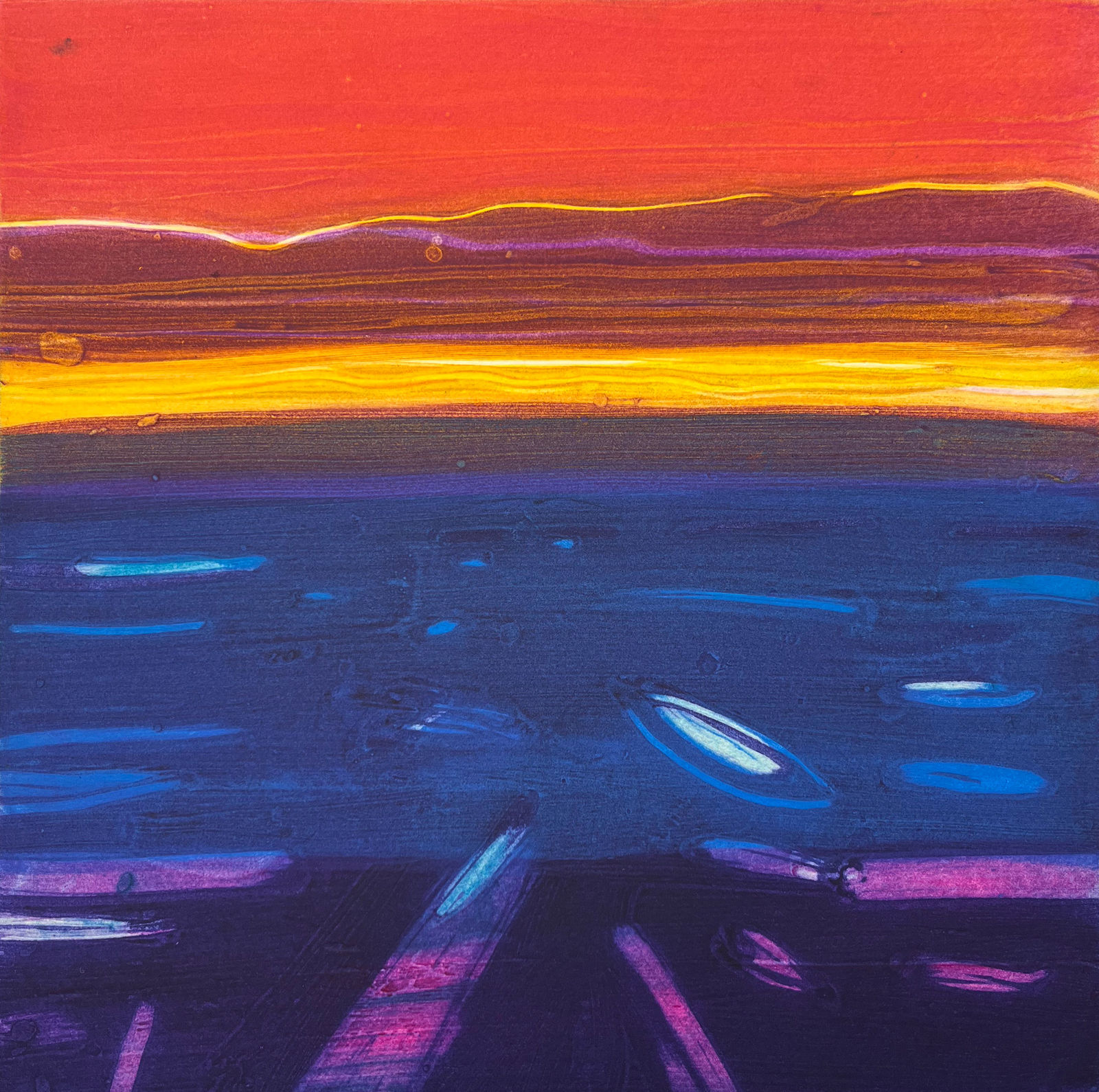 Barbara Rae, Sea Ice - Baffin, 2022