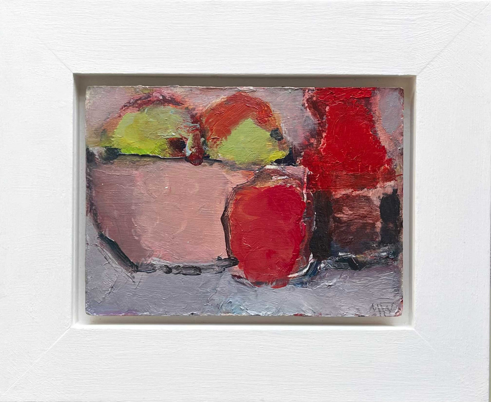 Michael Weller, Small Vase and Apples, 5th December