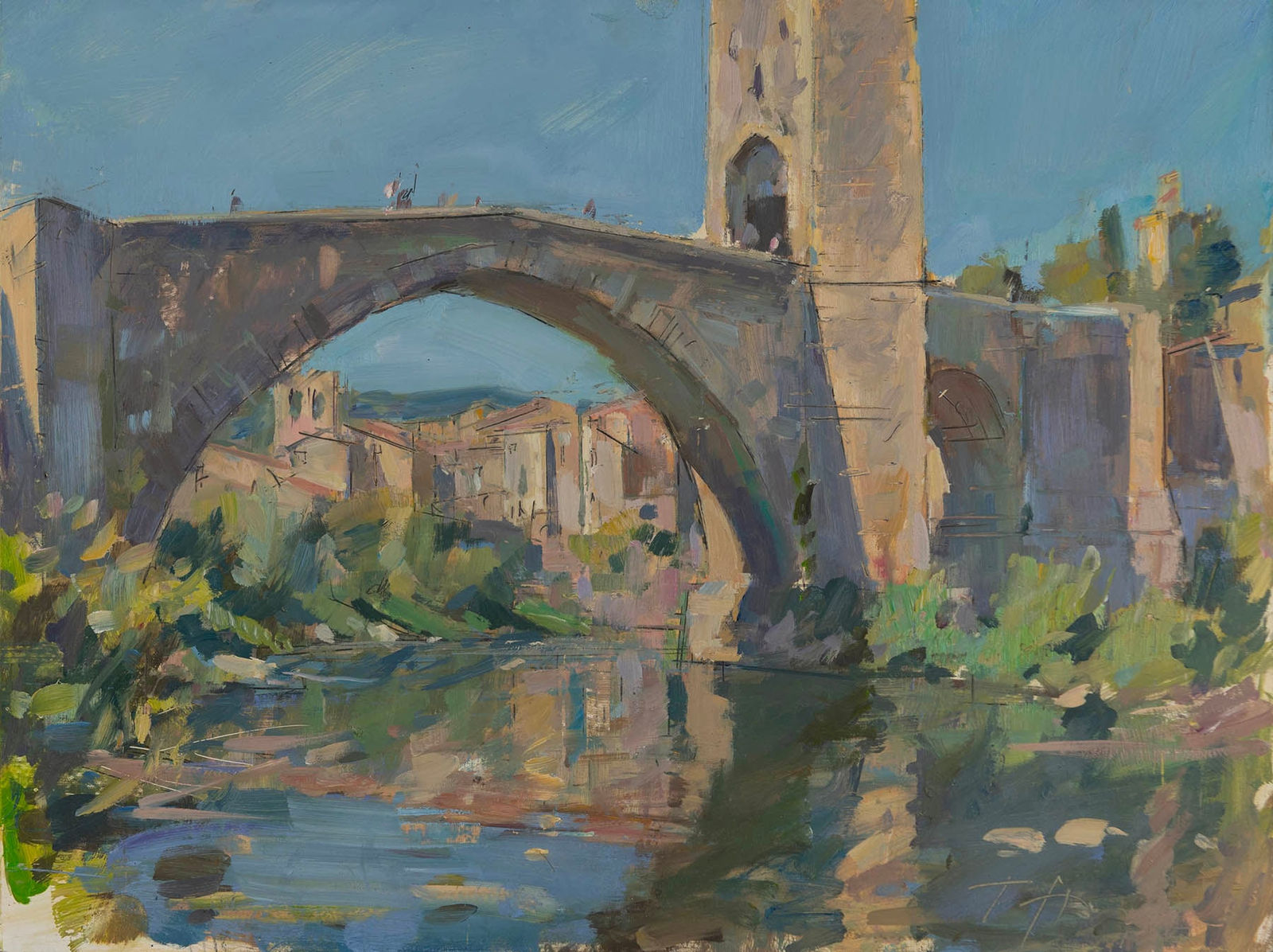 Tom Hoar, Morning Reflection on the Fluvià, Besalú