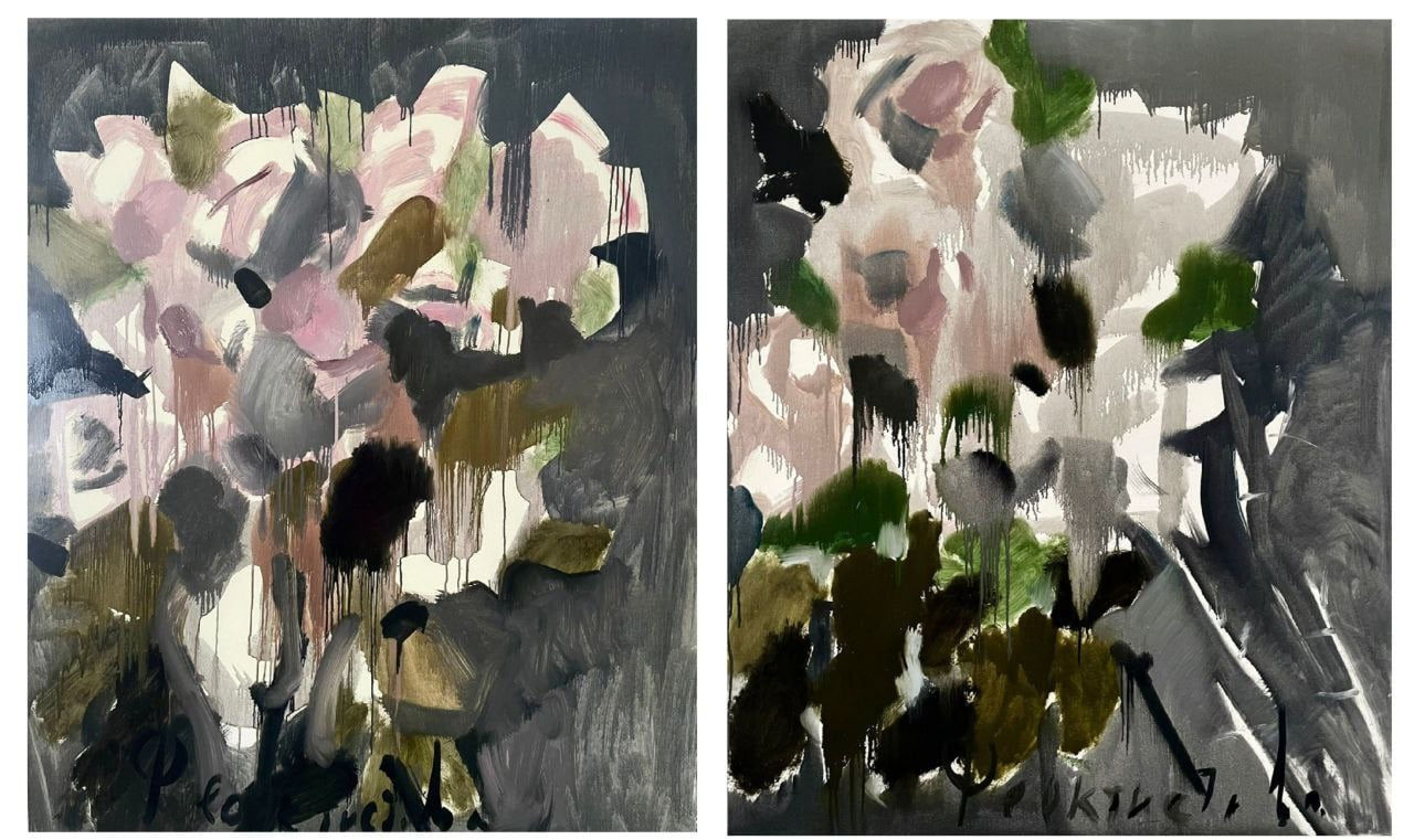 Asya Feoktistova, WET ROSES (DIPTYCH) • МОКРЫЕ РОЗЫ (ДИПТИХ), 2021