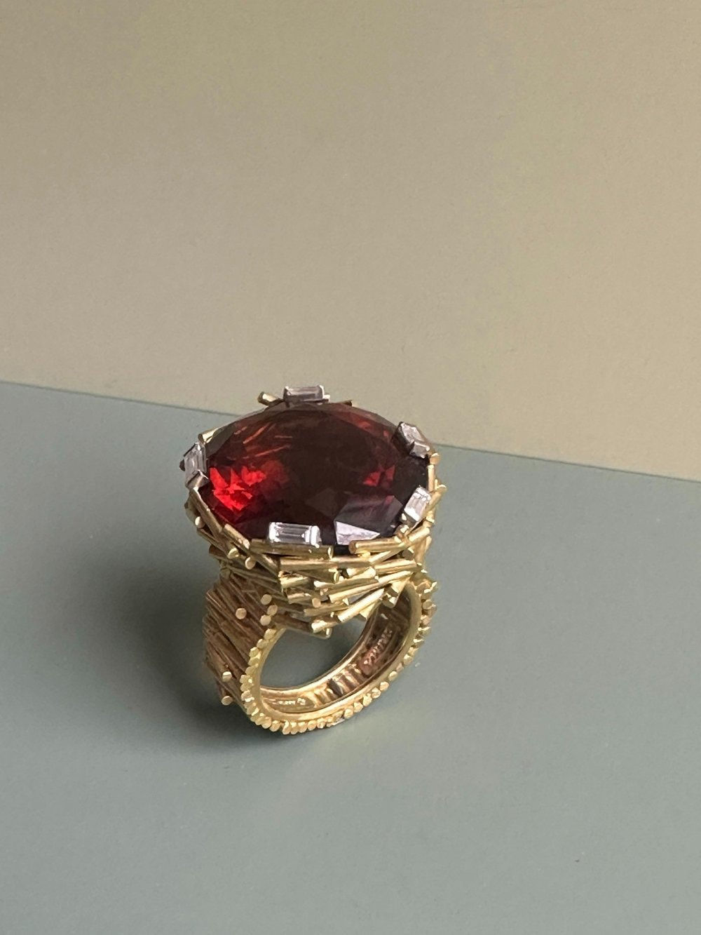 GRIMA, "Bird's Nest" Citrine Ring, 2021