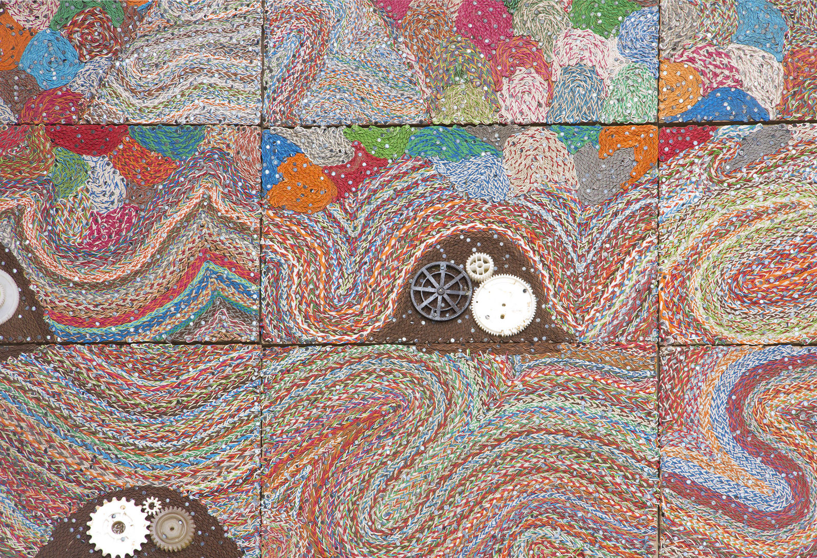 Elias Sime, Tightrope: Continuous Rotation Servos (2), 2017