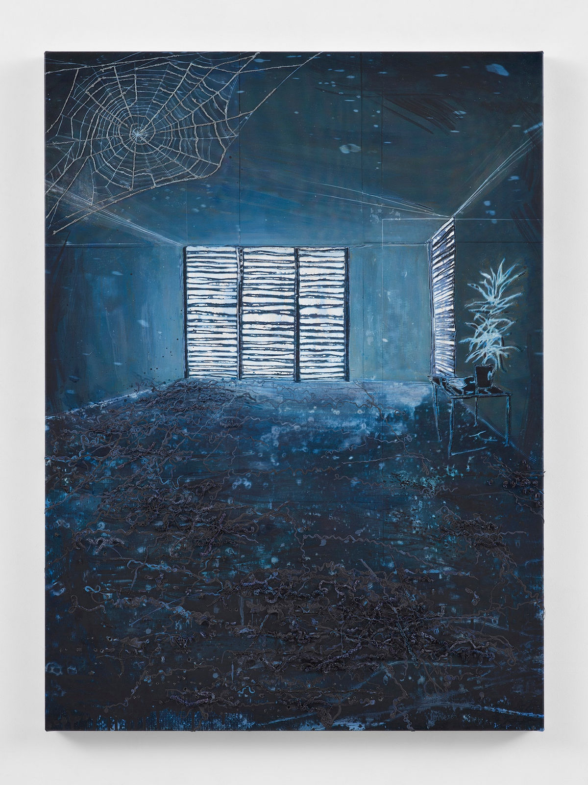 Michael Raedecker, retreat, 2024