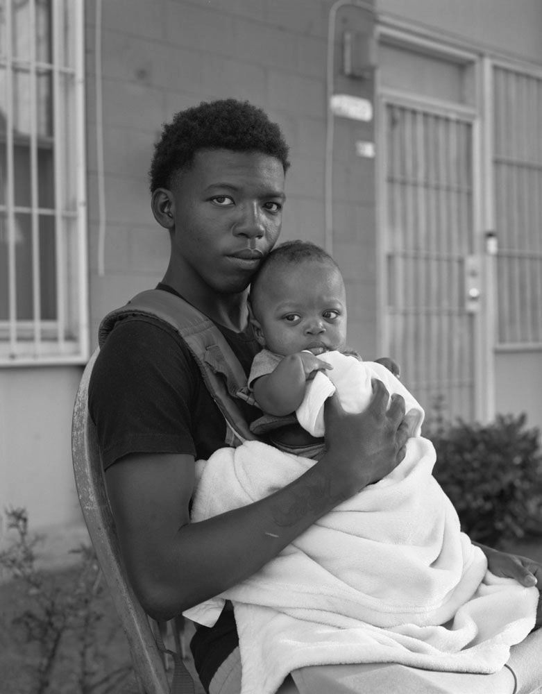 Dana Lixenberg, Markeon with his son Markeon Jr., 2024, 2024