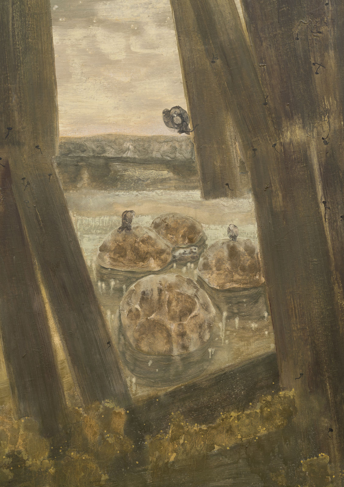 Matthias Franz, Birds sing the echoes of fragmentation (1), 2023