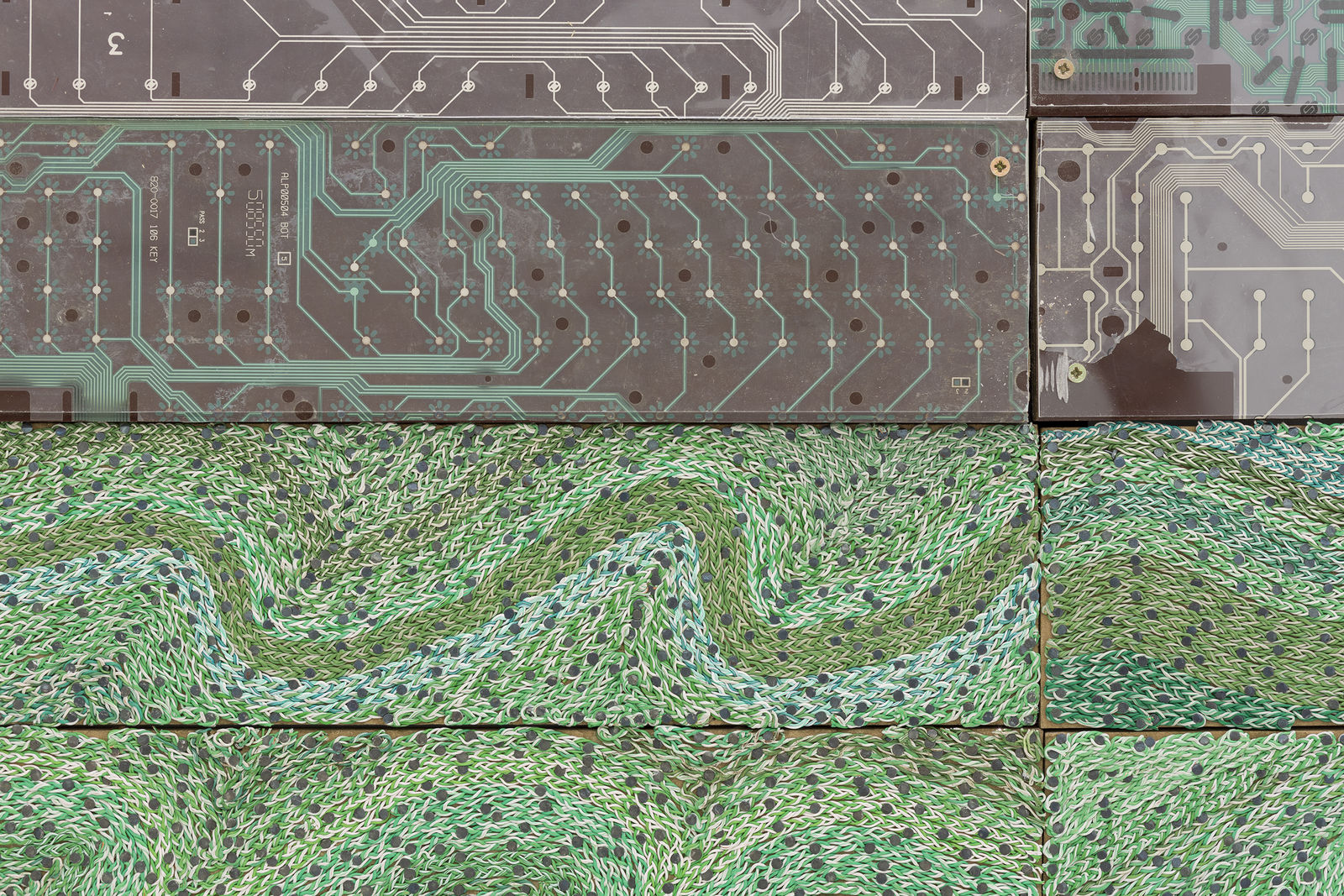 Elias Sime, Tightrope: Hidden Figures (2), 2017