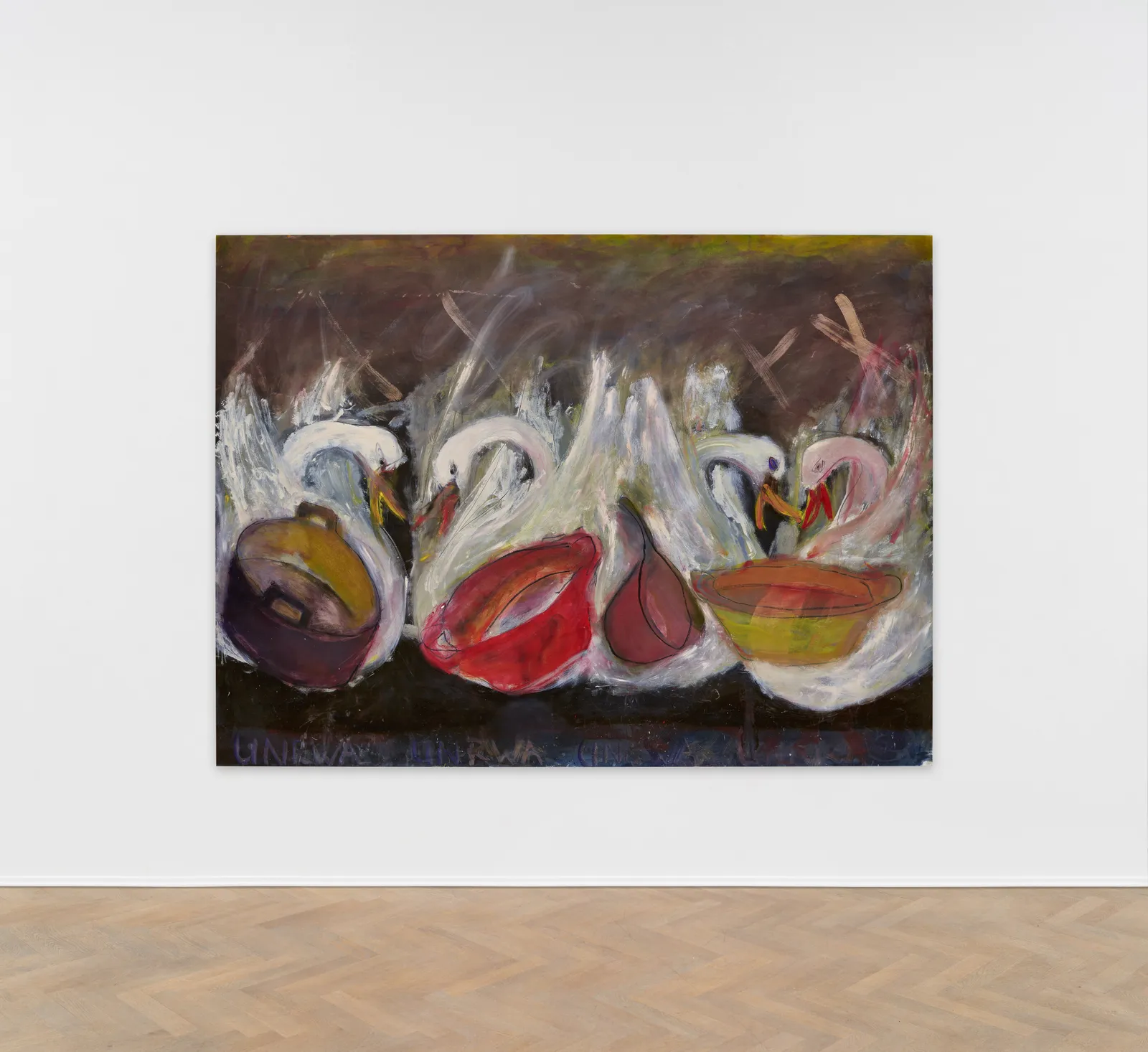 Rosalind Nashashibi, Swans and Pots (four), 2024