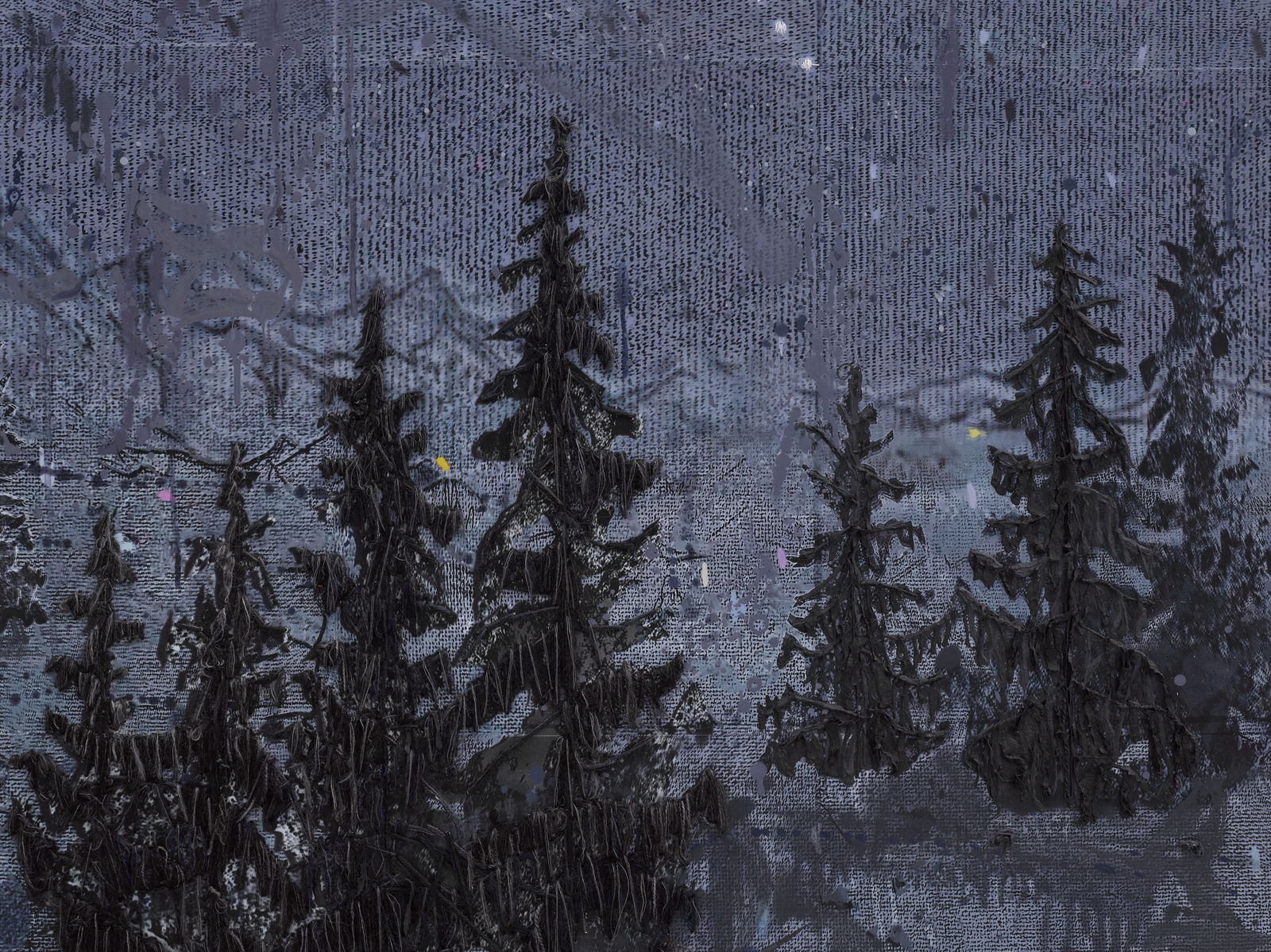 Michael Raedecker, wild, 2025