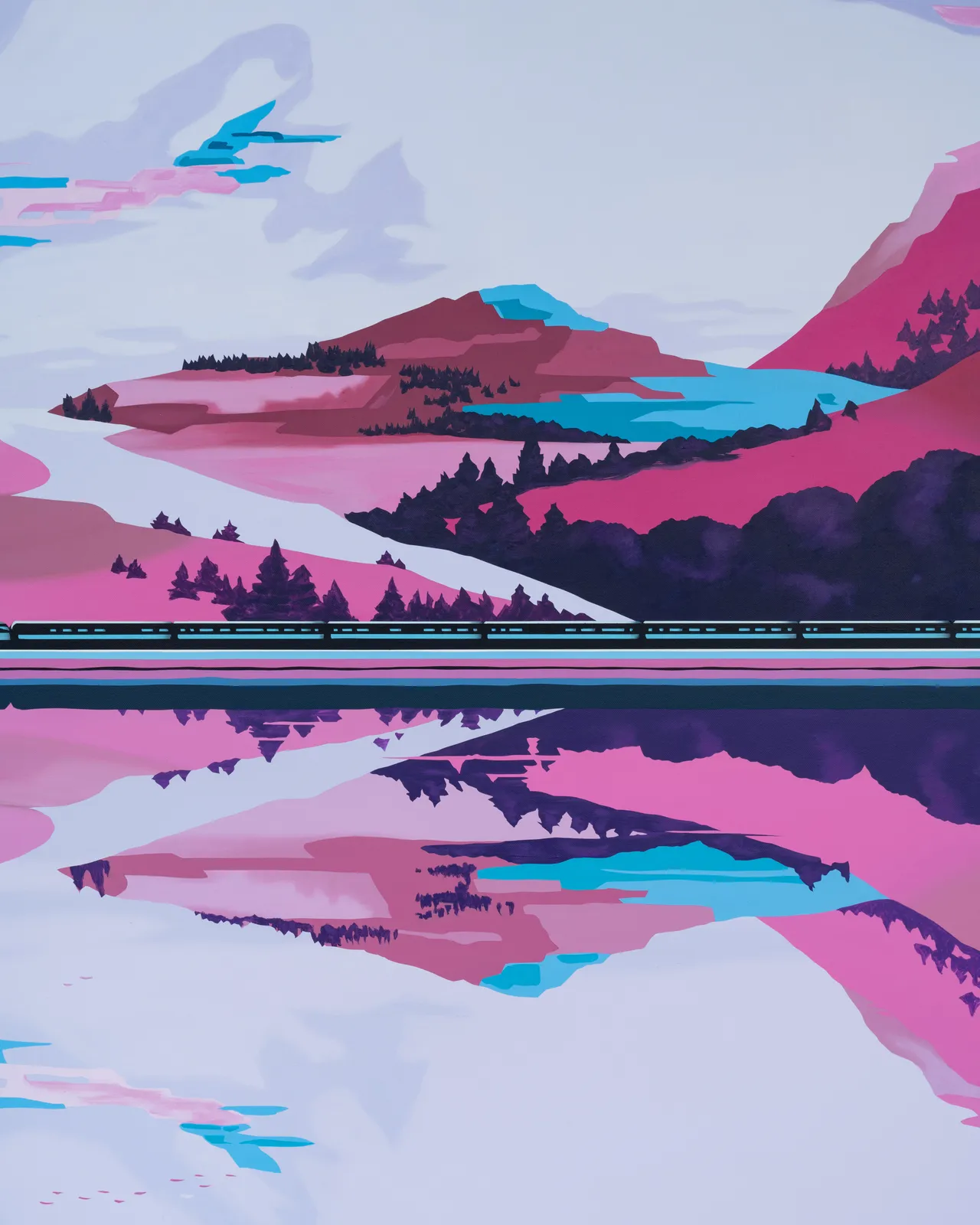 Alex Dordoy, Flamingo, 2024