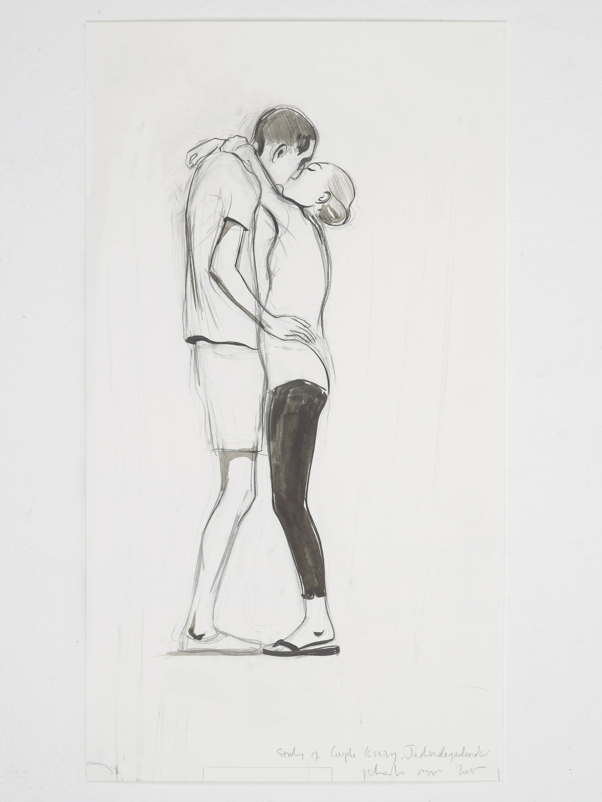 Charles Avery, Untitled (Study of couple kissing, Jadindagadendar), 2015