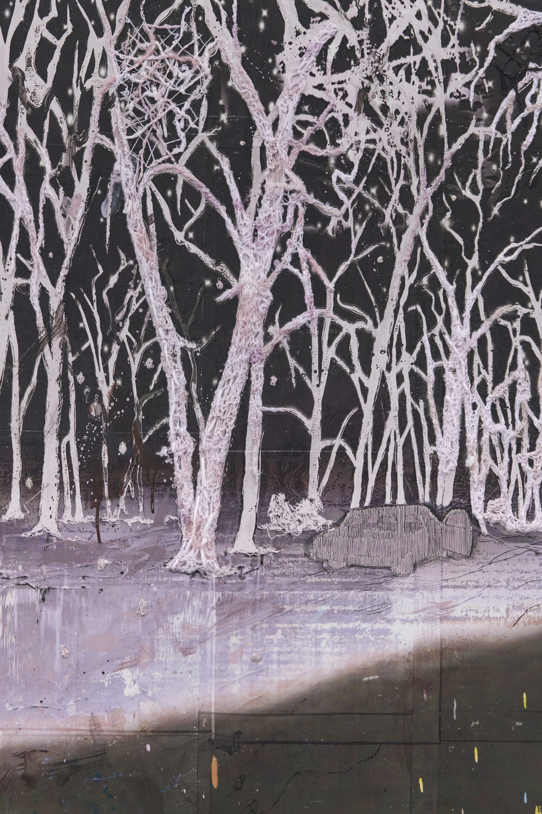 Michael Raedecker, koan, 2022