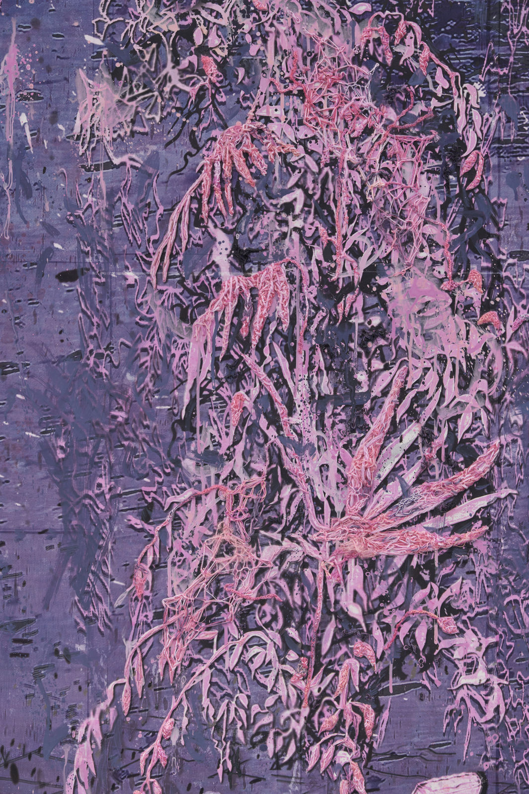 Michael Raedecker, back on earth, 2023