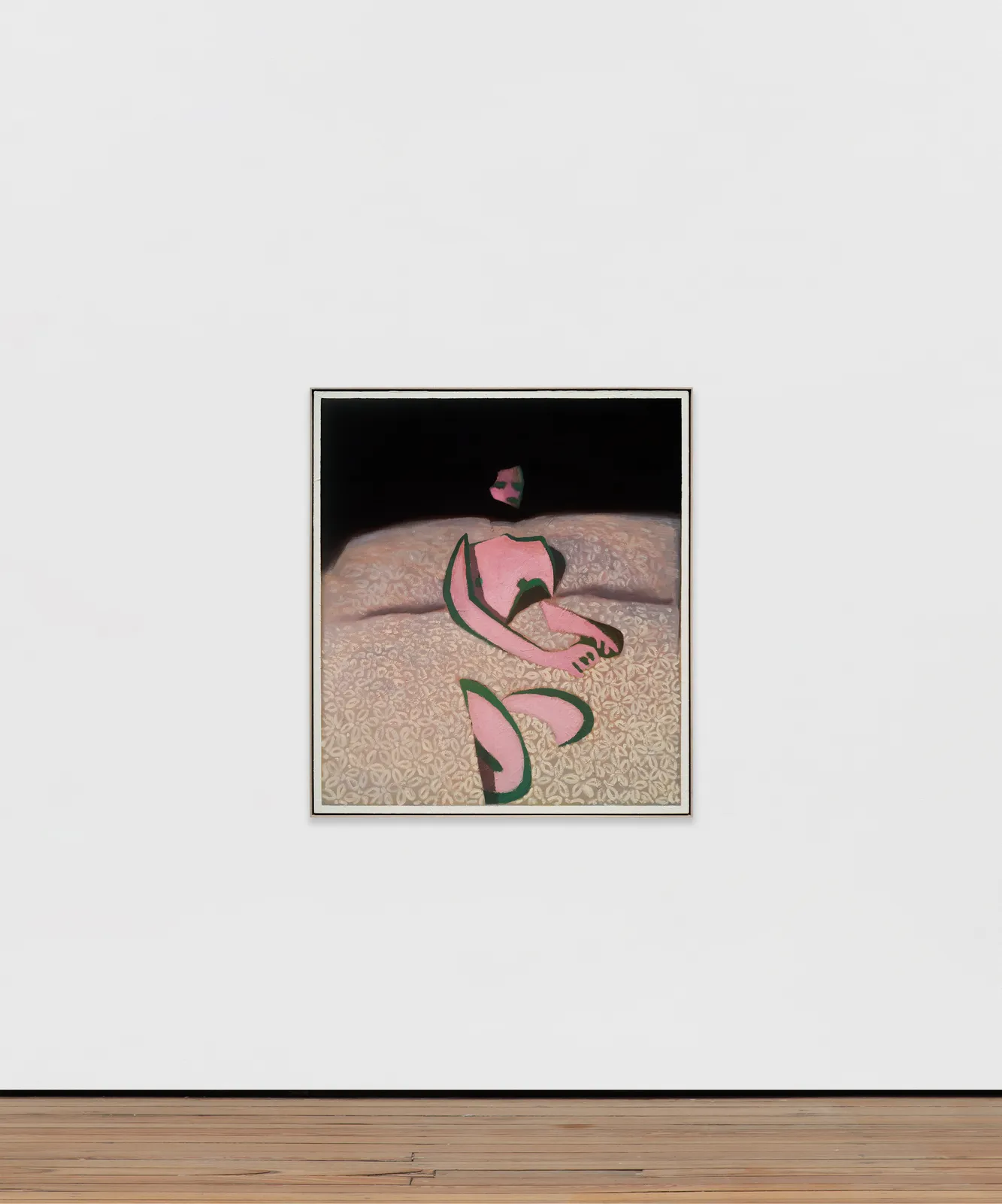 Jonathan Wateridge, Figure on bed, 2025-2026