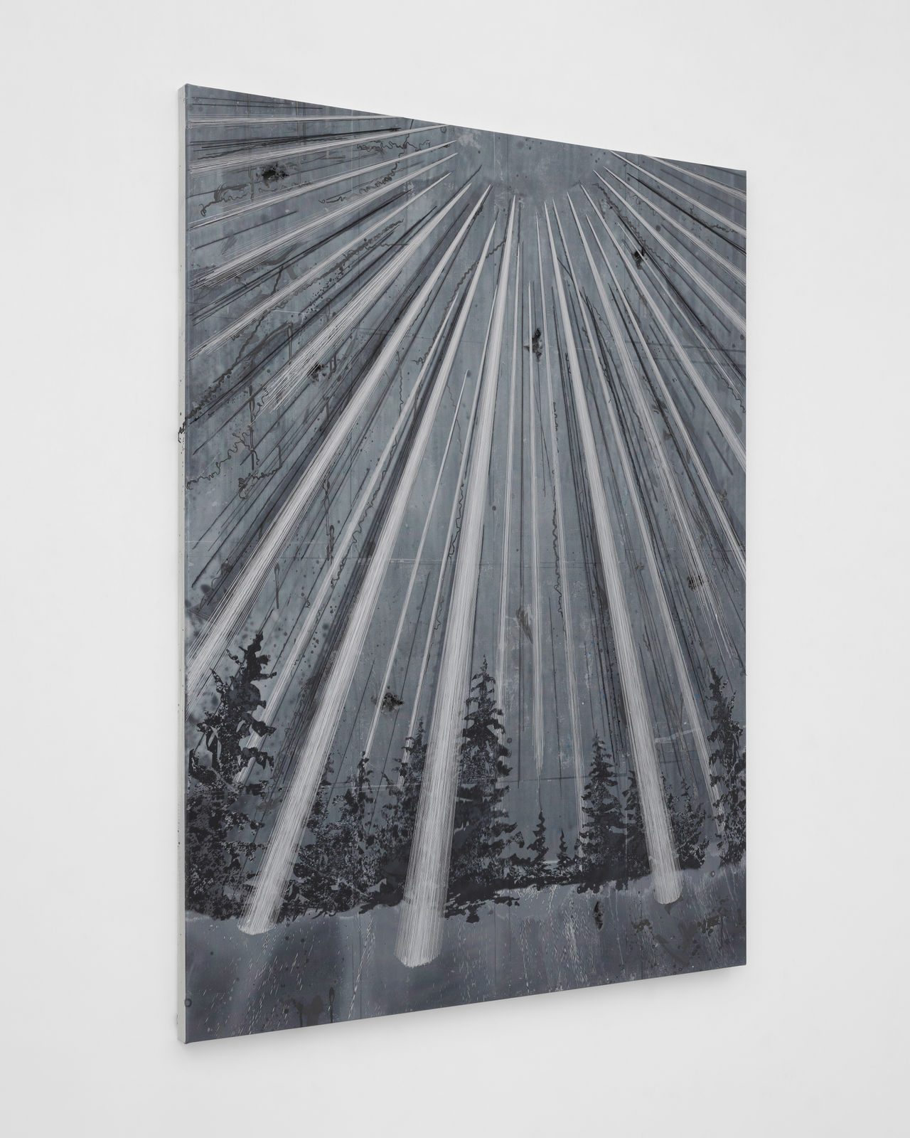 Michael Raedecker, false real, 2025