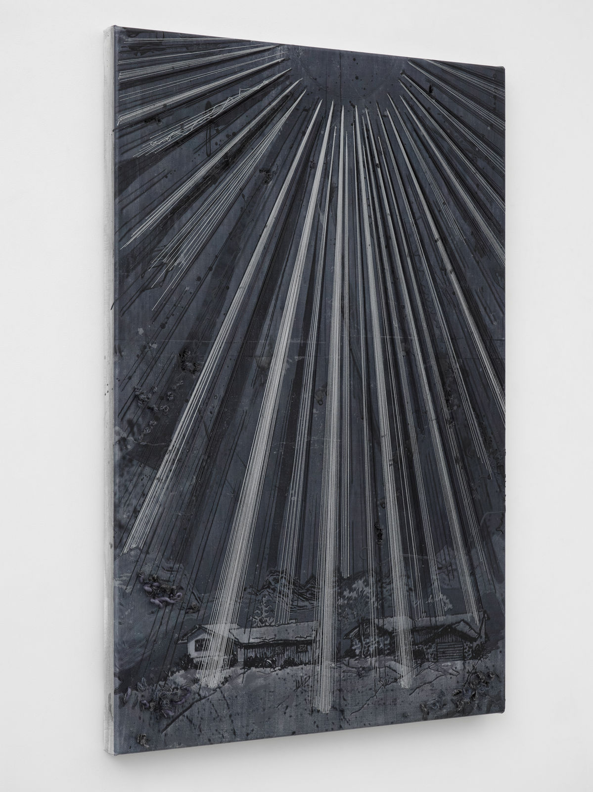 Michael Raedecker, demo (living end), 2025