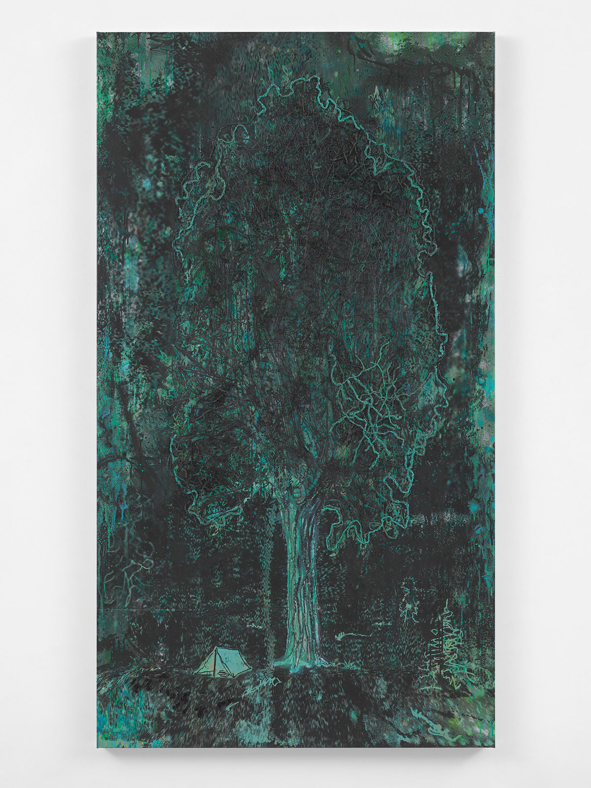 Michael Raedecker, space, 2024