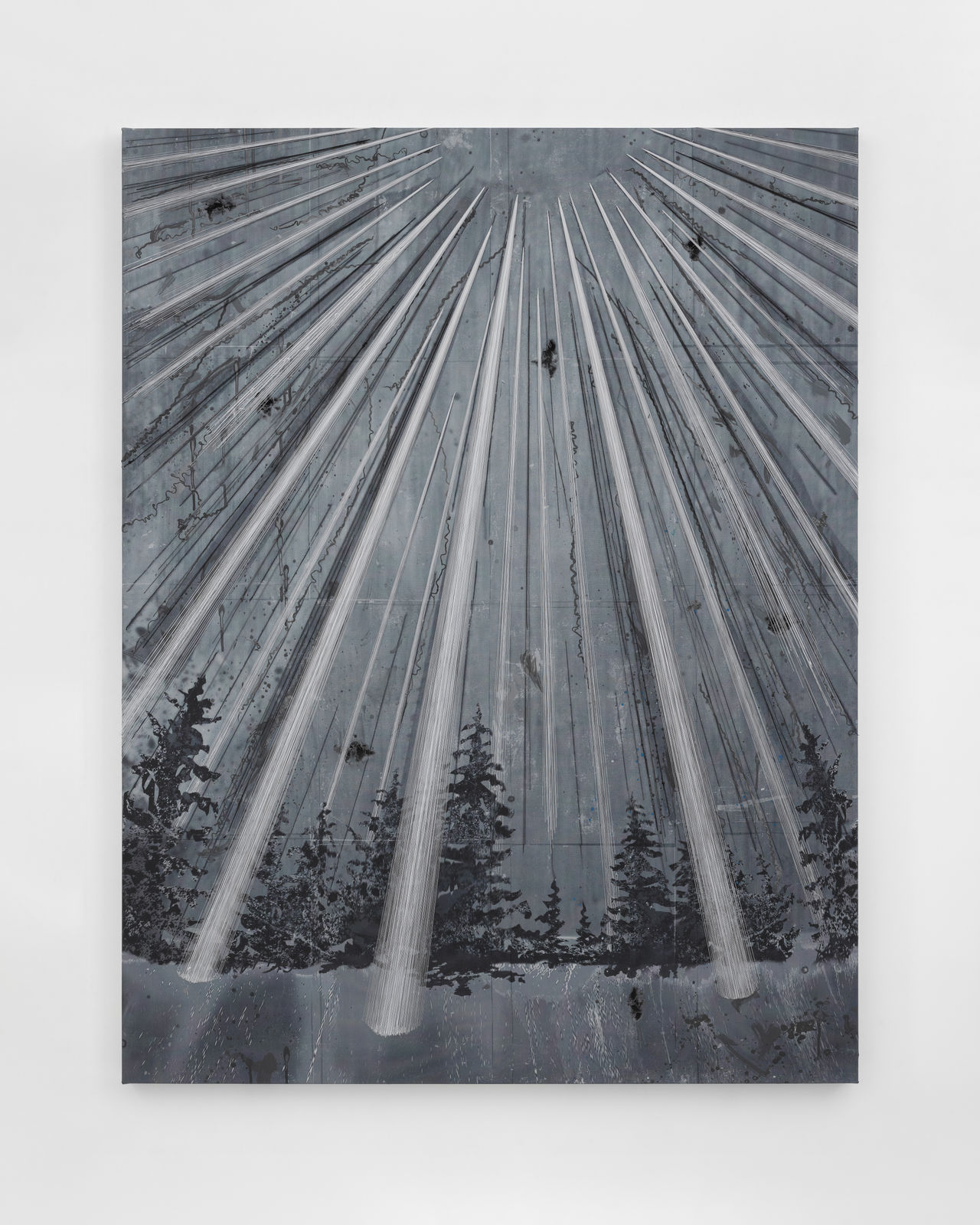 Michael Raedecker, false real, 2025