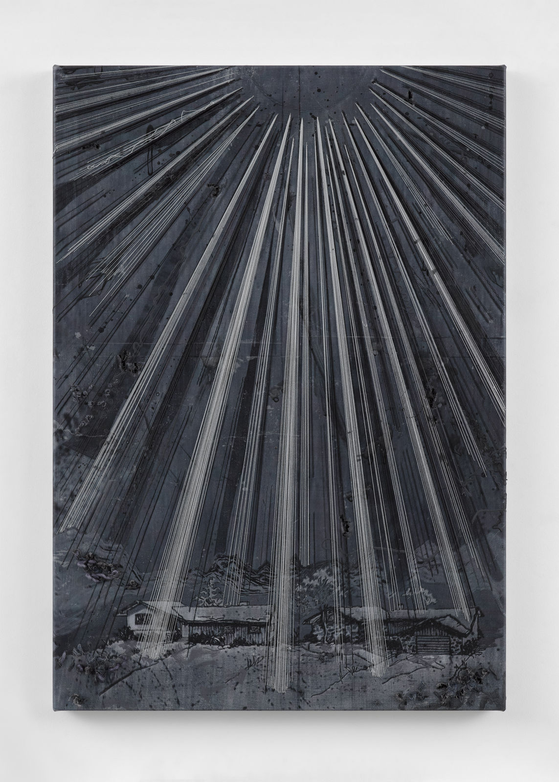 Michael Raedecker, demo (living end), 2025