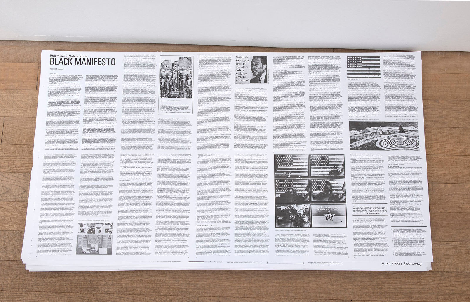 Rasheed Araeen, The Black Manifesto, 1975
