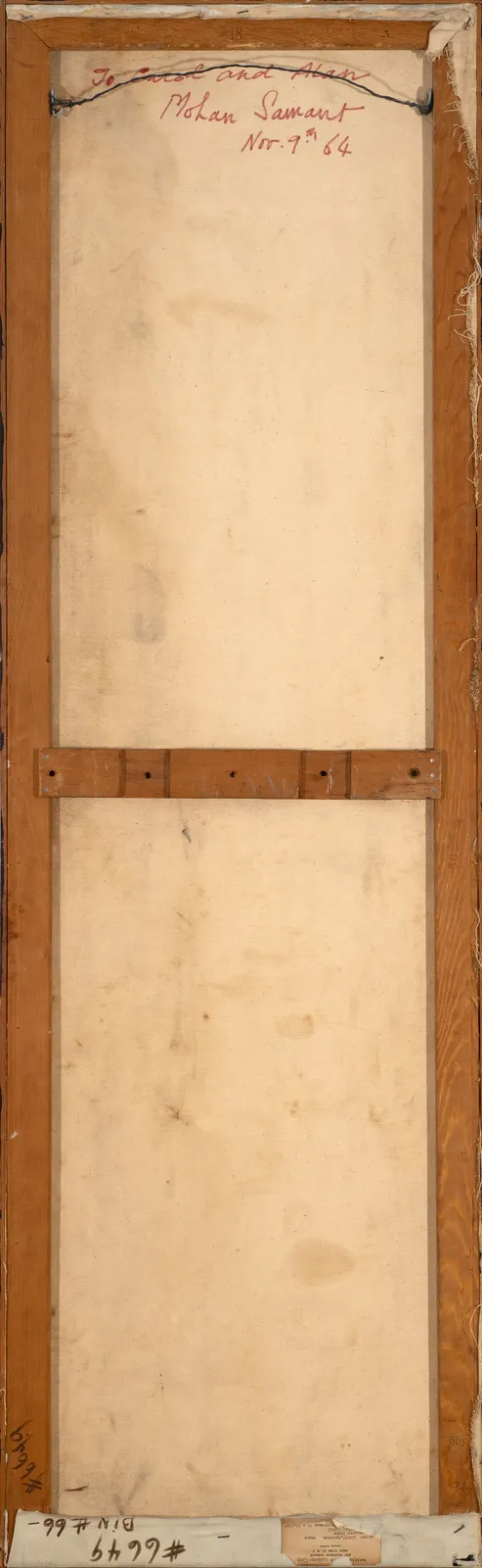 Mohan Samant, Untitled (Composition in Red and Blue), 1964