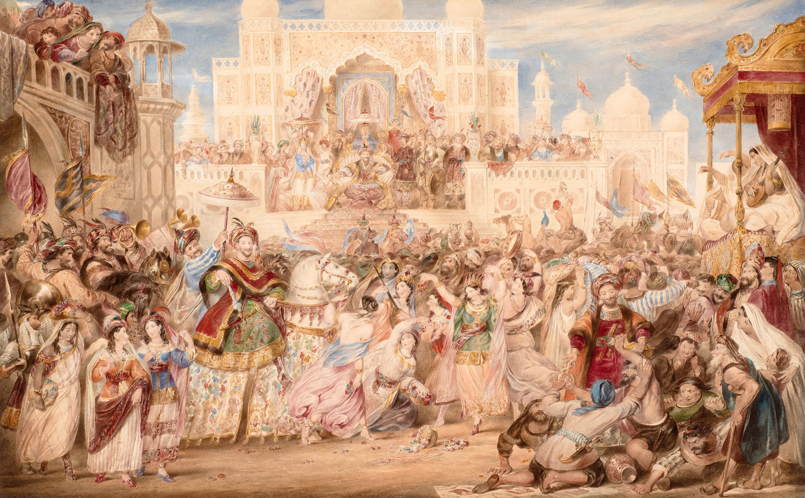 James Stephanoff, A Procession, Circa 1810