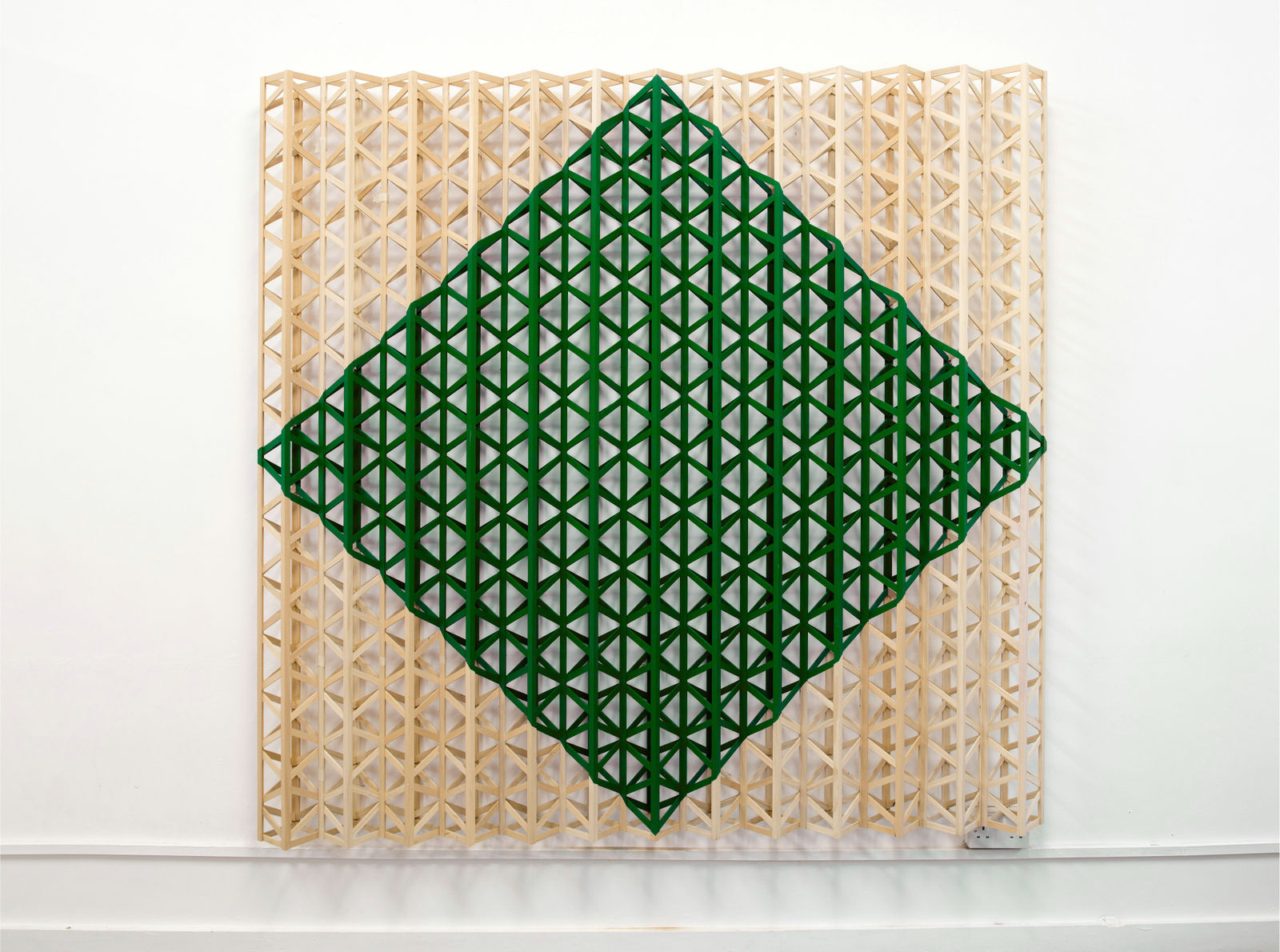 Rasheed Araeen, Green Square, 2015