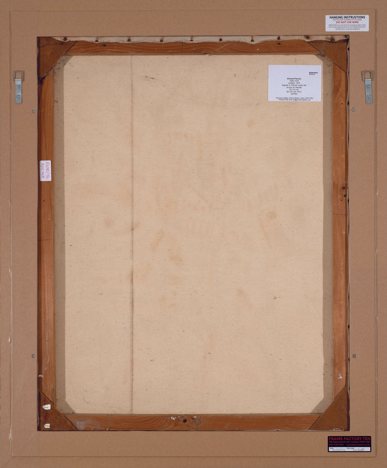 Ahmed Parvez, Untitled (Still Life on Red), 1974