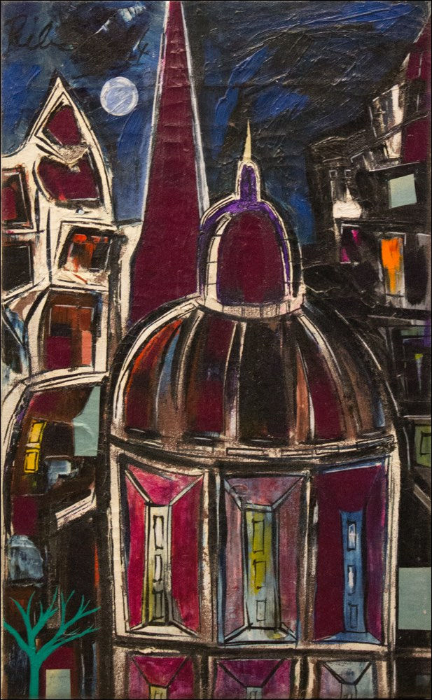 Lancelot Ribeiro, Purple Landscape, 1964