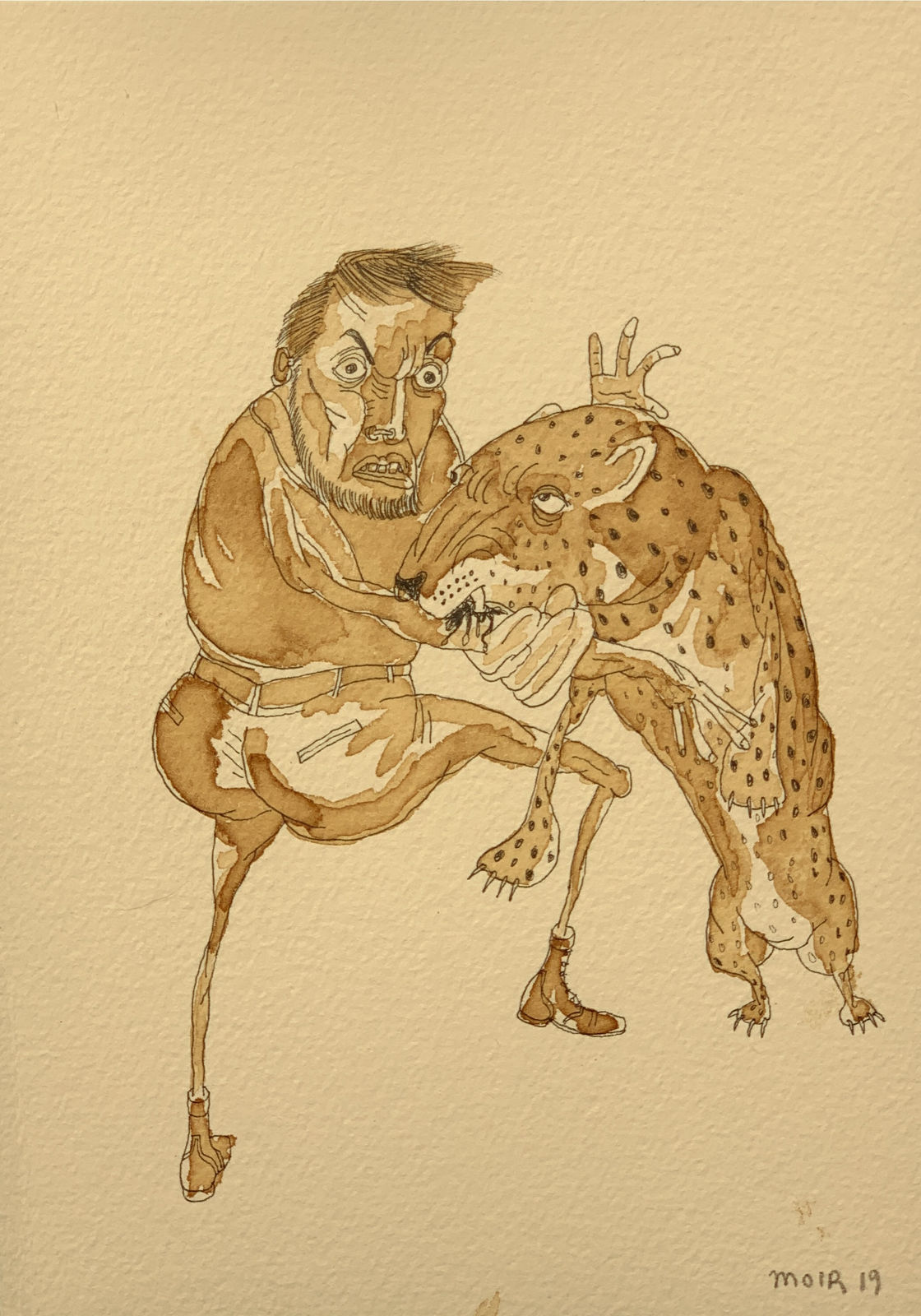 Jim Moir, Battling Figures, 2019