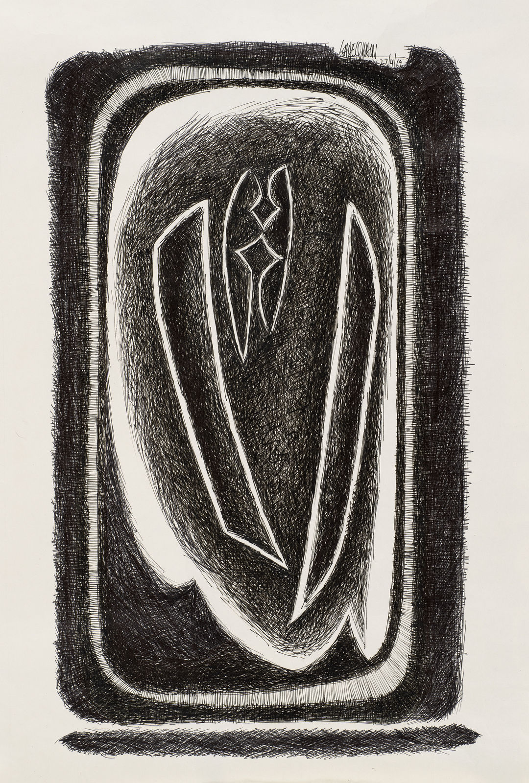 Syed Sadequain, Two Figures, 1962