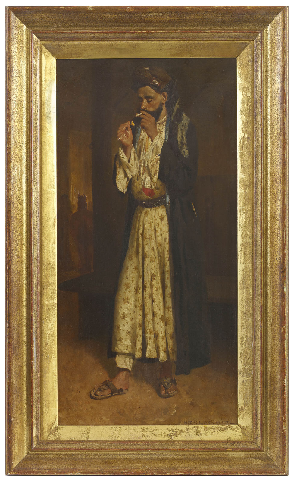 Horace Van Ruith, Smoking Figure, c.1880