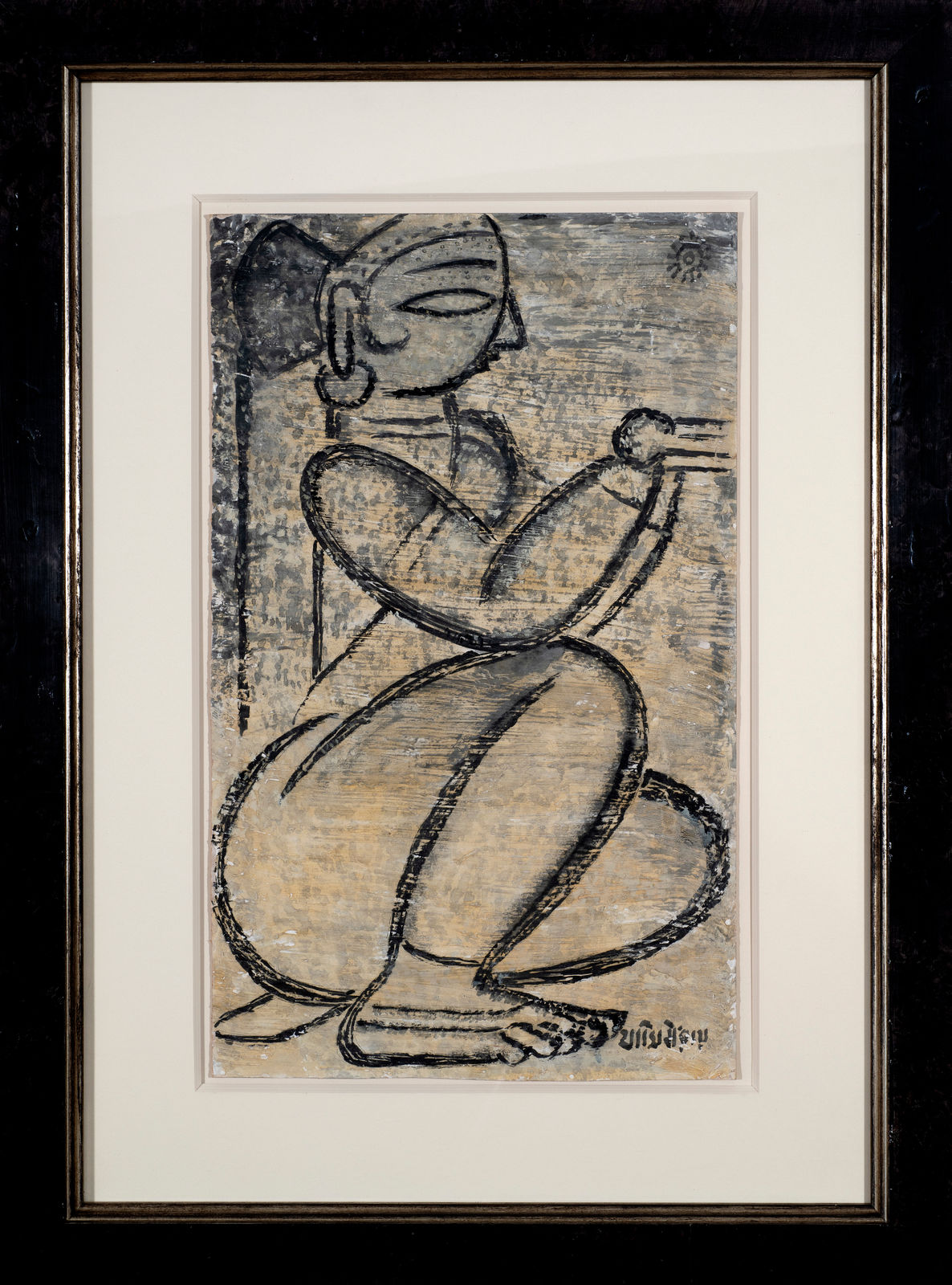 Jamini Roy, Untitled (Puja), Circa 1950s