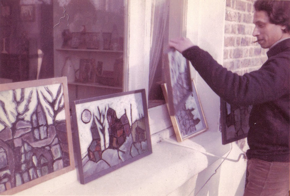 Lancelot Ribeiro, Landscape with Green Houses, 1964