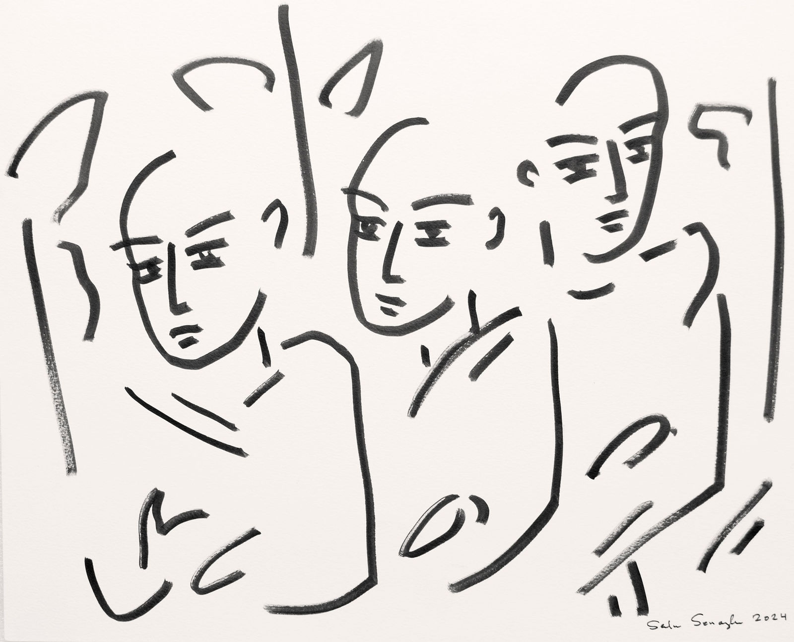 Senaka Senanayake, Untitled (Monks 1), 2024