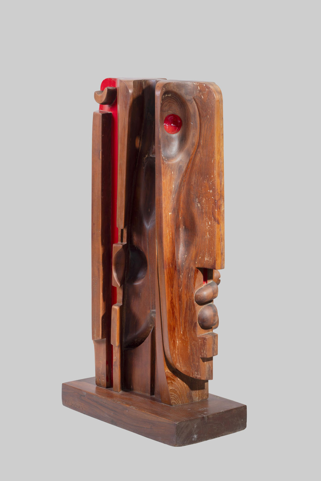 Piraji Sagara, Untitled (Geometric Heads), c. 1980-90