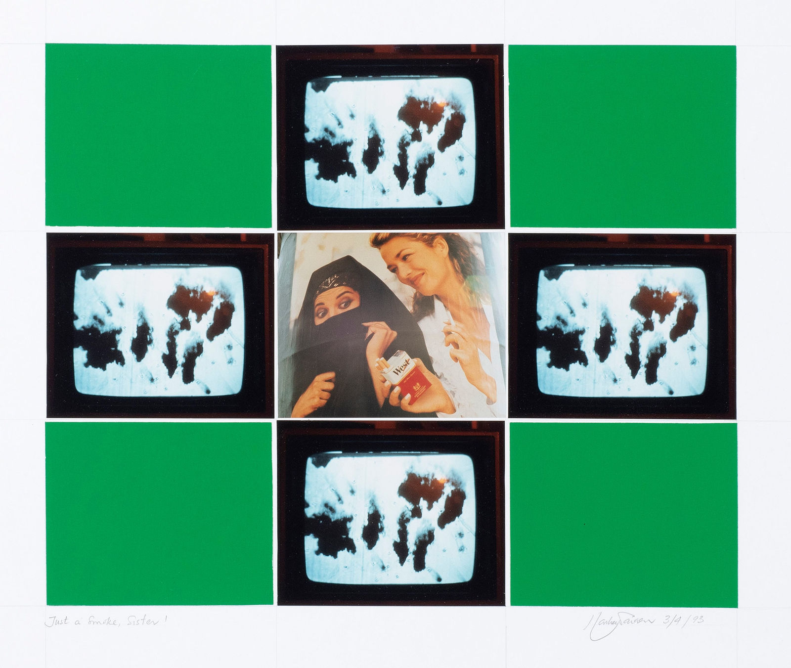 Rasheed Araeen, Just a Smoke Sister, 1993