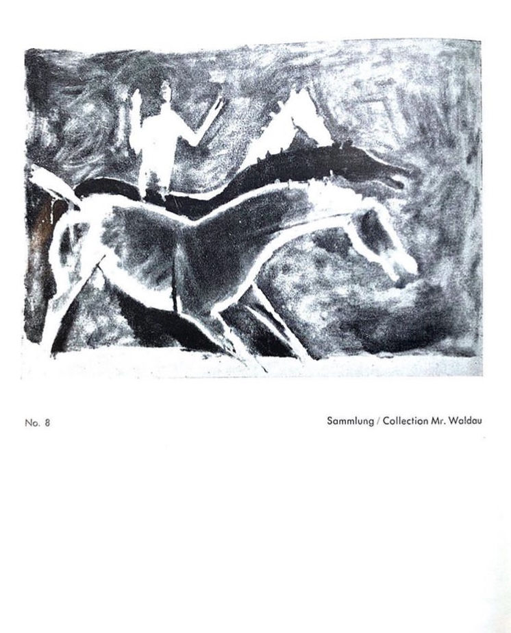 Maqbool Fida Husain, The Nude and Three Horses, 1959